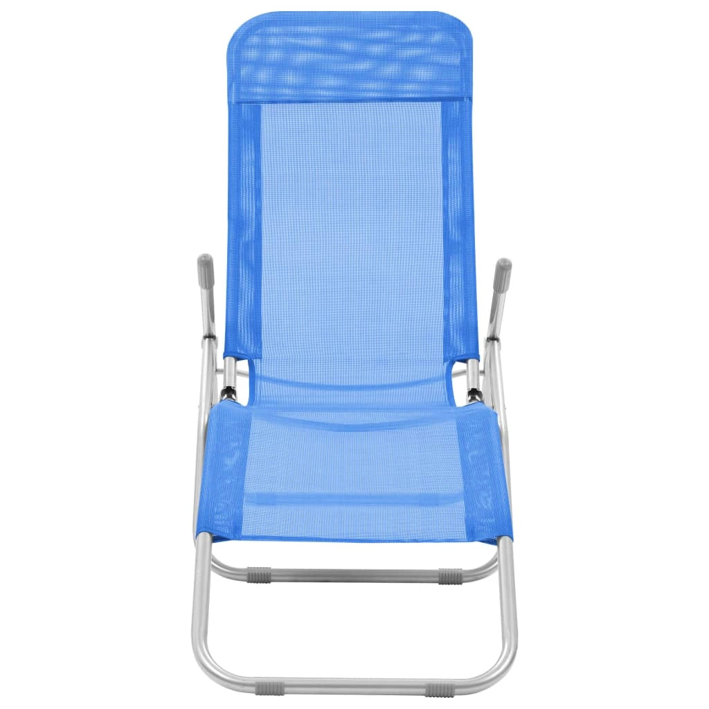 Set di due poltrone lounge pieghevoli blu 02_0011950