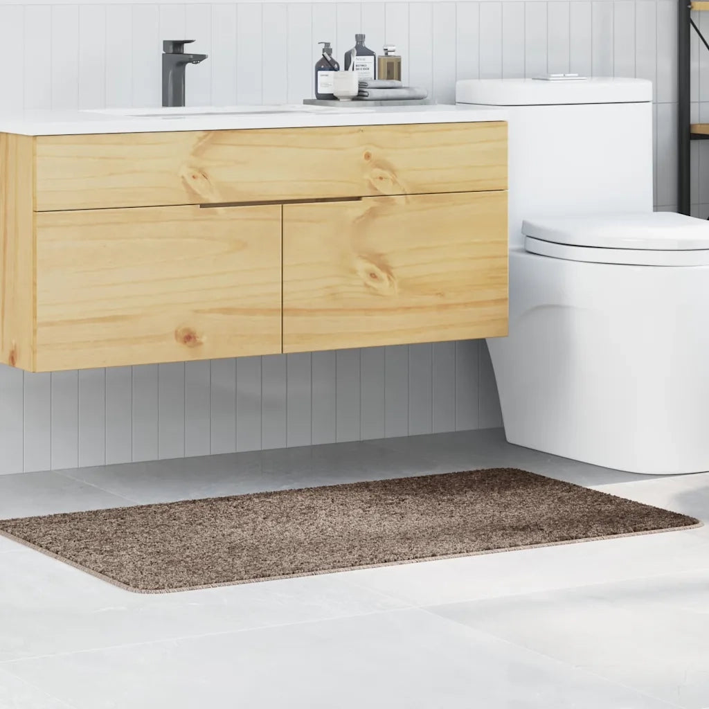 Tappetino da bagno antiscivolo Marrone 70 x 120 cm PP 4019847