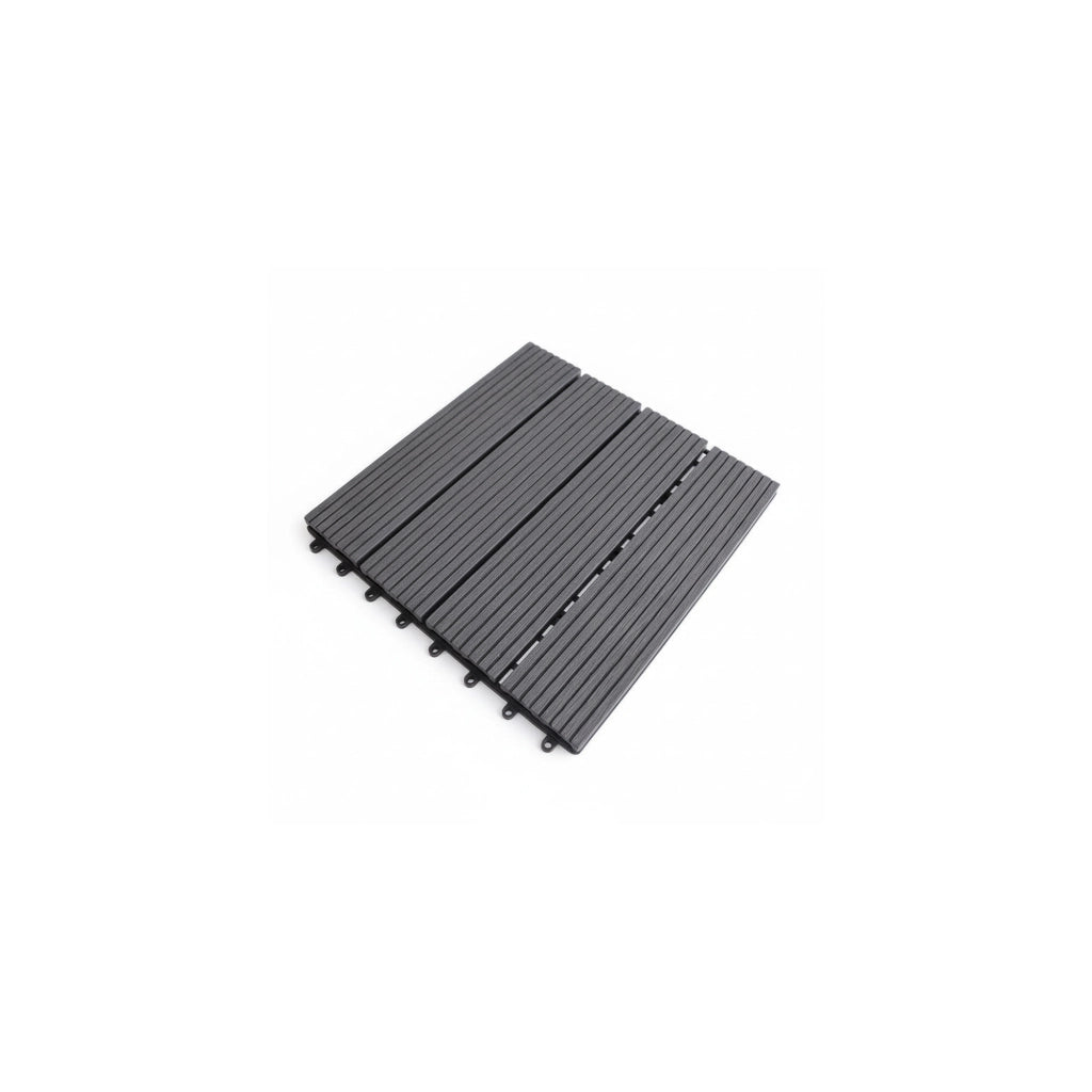 Piastrella da giardino per esterni - Grigio antracite - Dimensioni: 30 x 30 x 2 cm