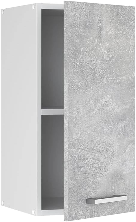 Pensile da cucina R-Line, Calcestruzzo, 30 cm, per la libera combinazione all'interno di sistemi cucina modulari