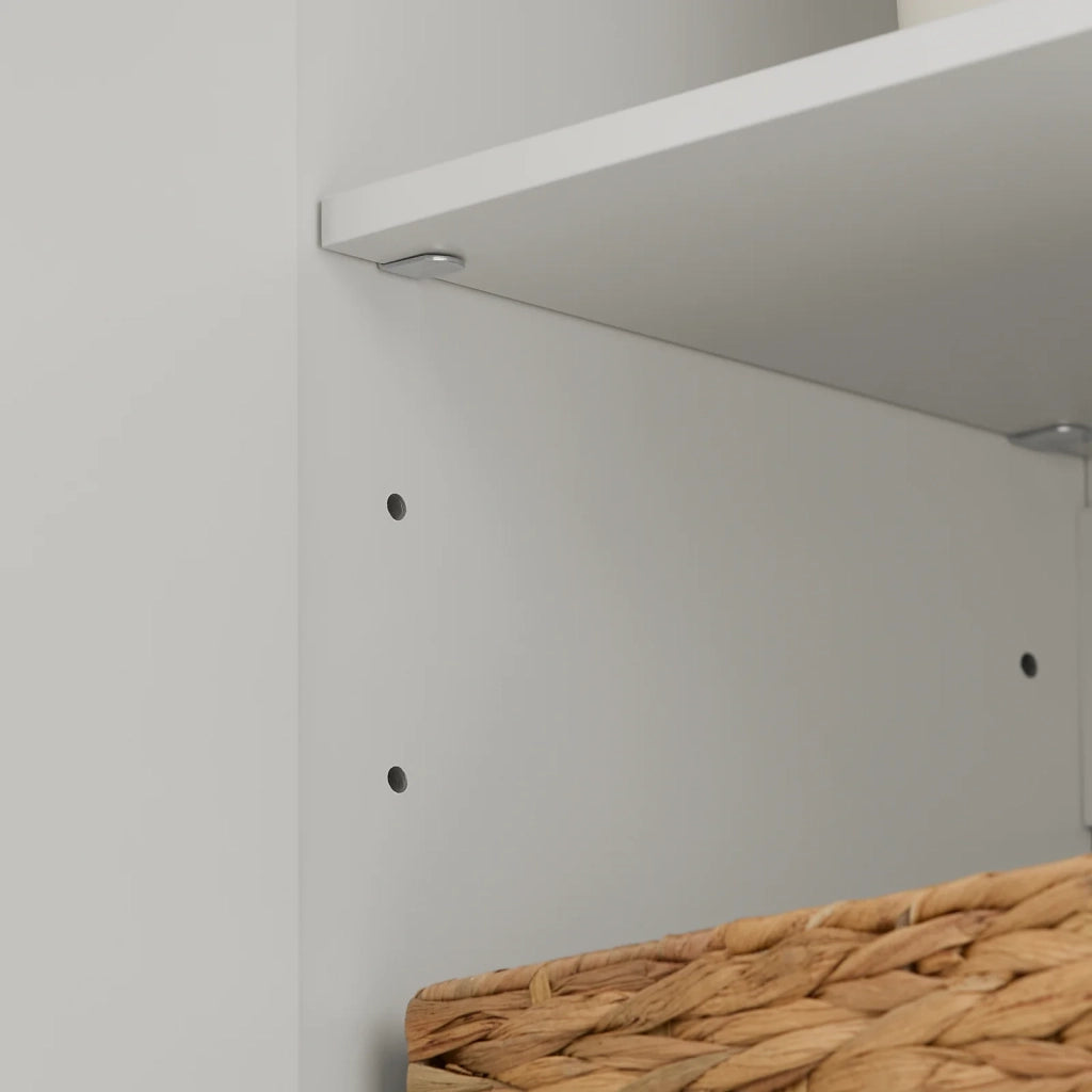 Armadietto pensile da bagno Mobile da parete per il cucina 3 ante 90x30x60cm Bianco FRG231-L-W