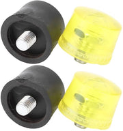 Set di due Teste di Martello in Gomma - Resistenti agli Urti - Antiscivolo - Leggeri - Materiale di Alta Qualità in Gomma - Testa di Martello