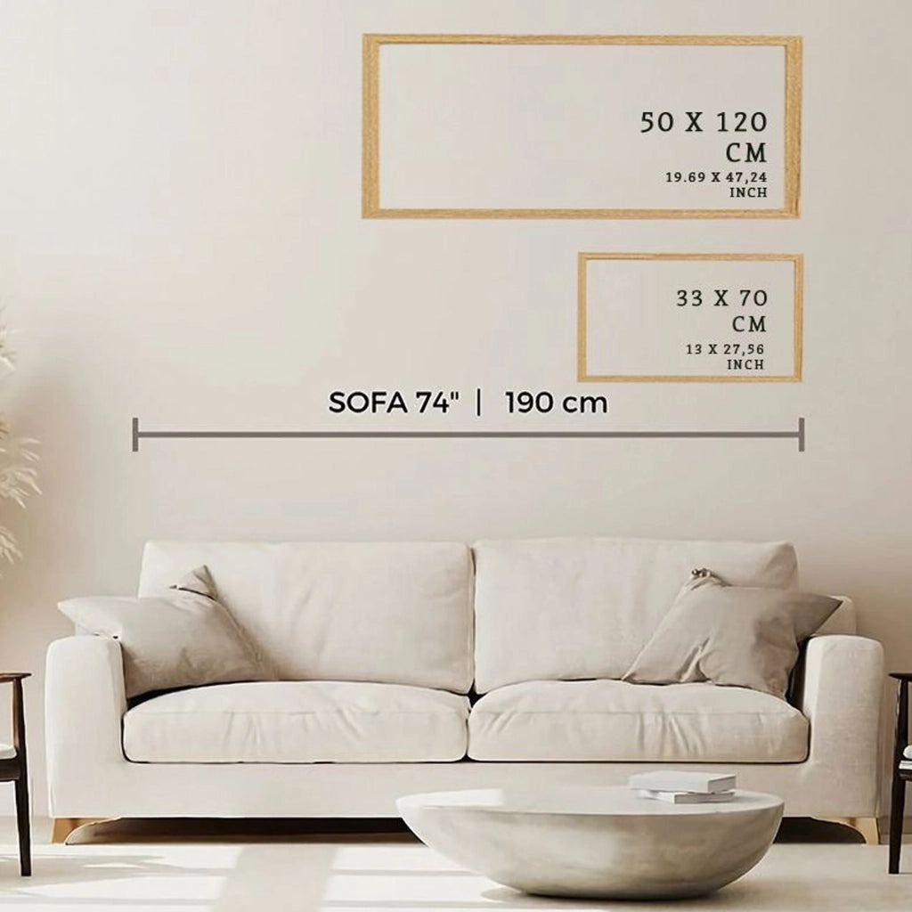 Misolisa, Quadro Materiale Struttura in Legno Nobilitato, 50x120h cm Multicolore