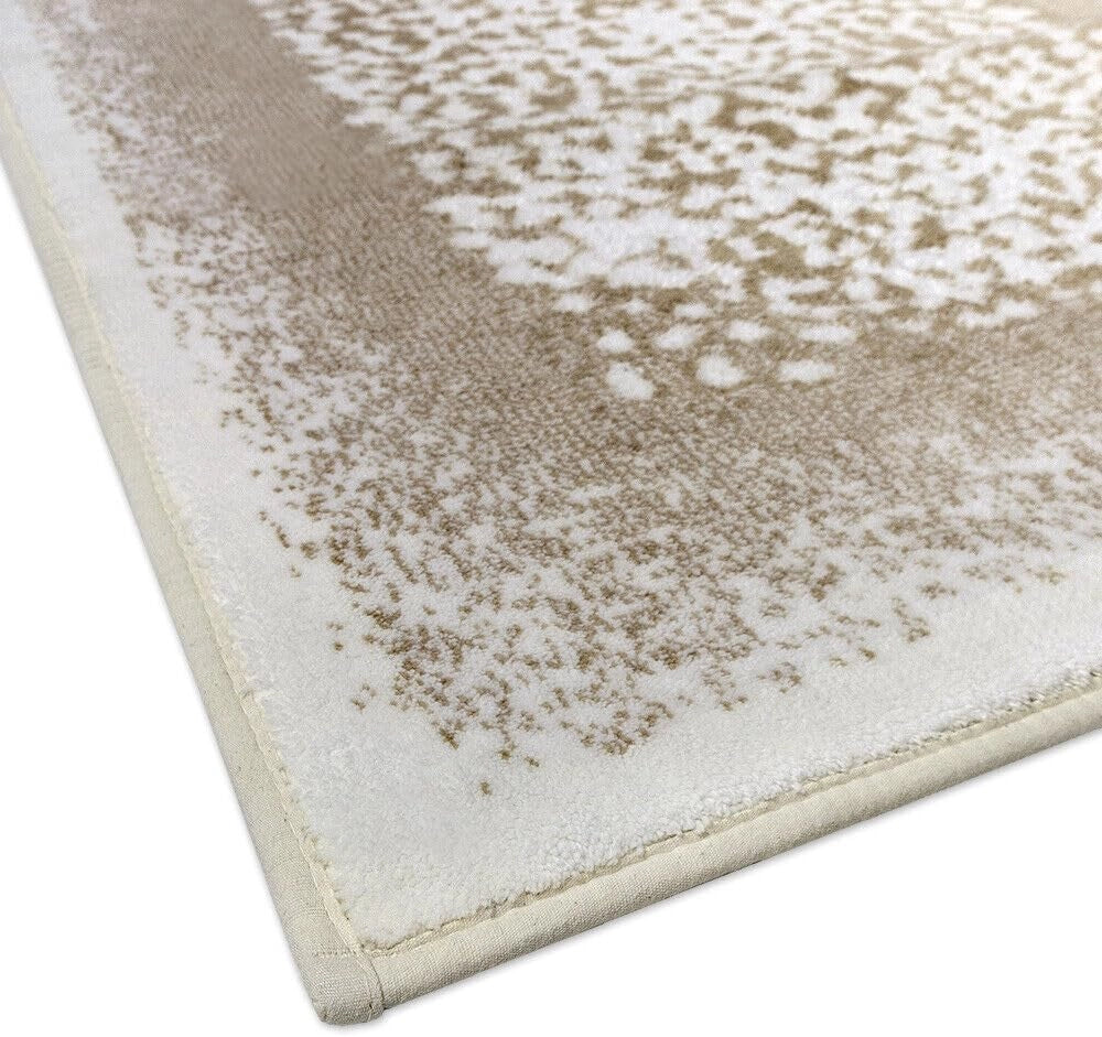 Tappeto Bagno Vintage Camera Scendiletto 80x120 Cm Morbido Cotone Assorbente Antiscivolo Beige