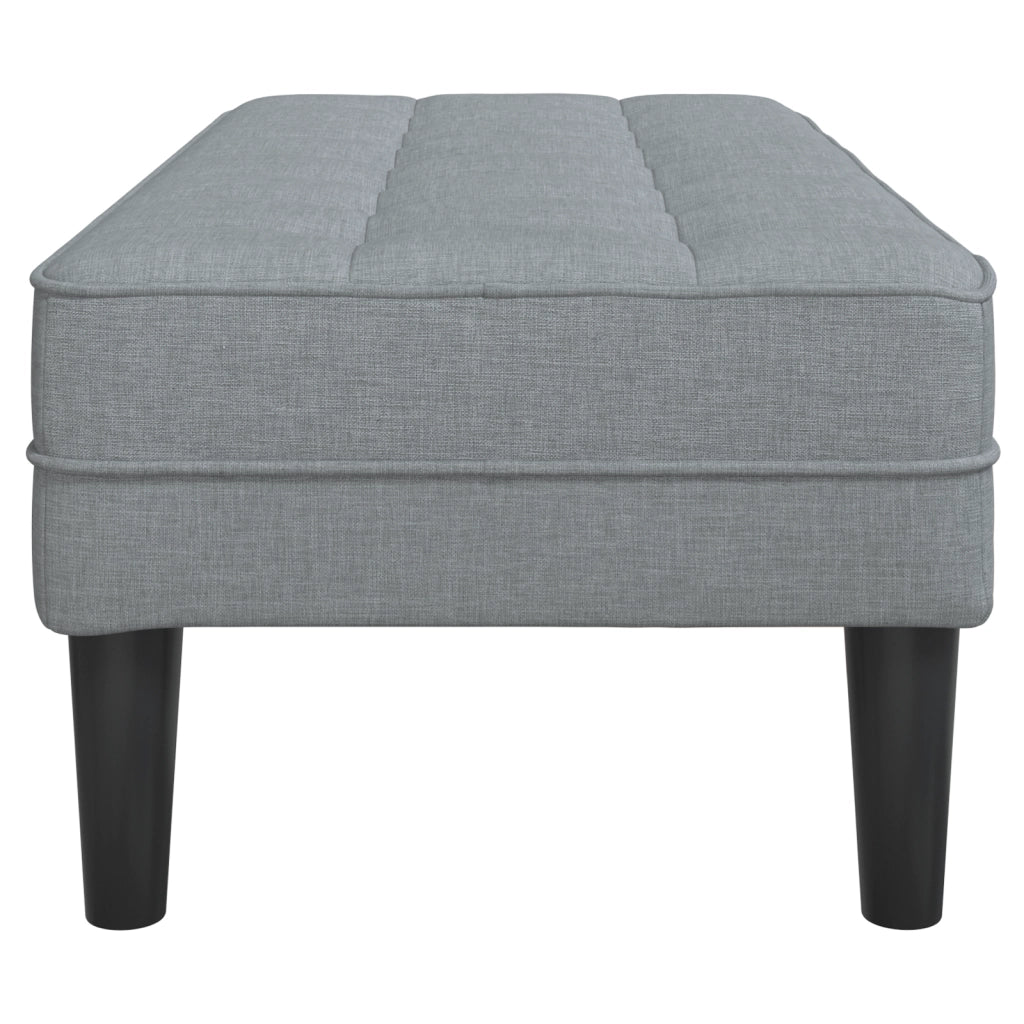 panca  Grigio chiaro 113x57x39 cm Tessuto