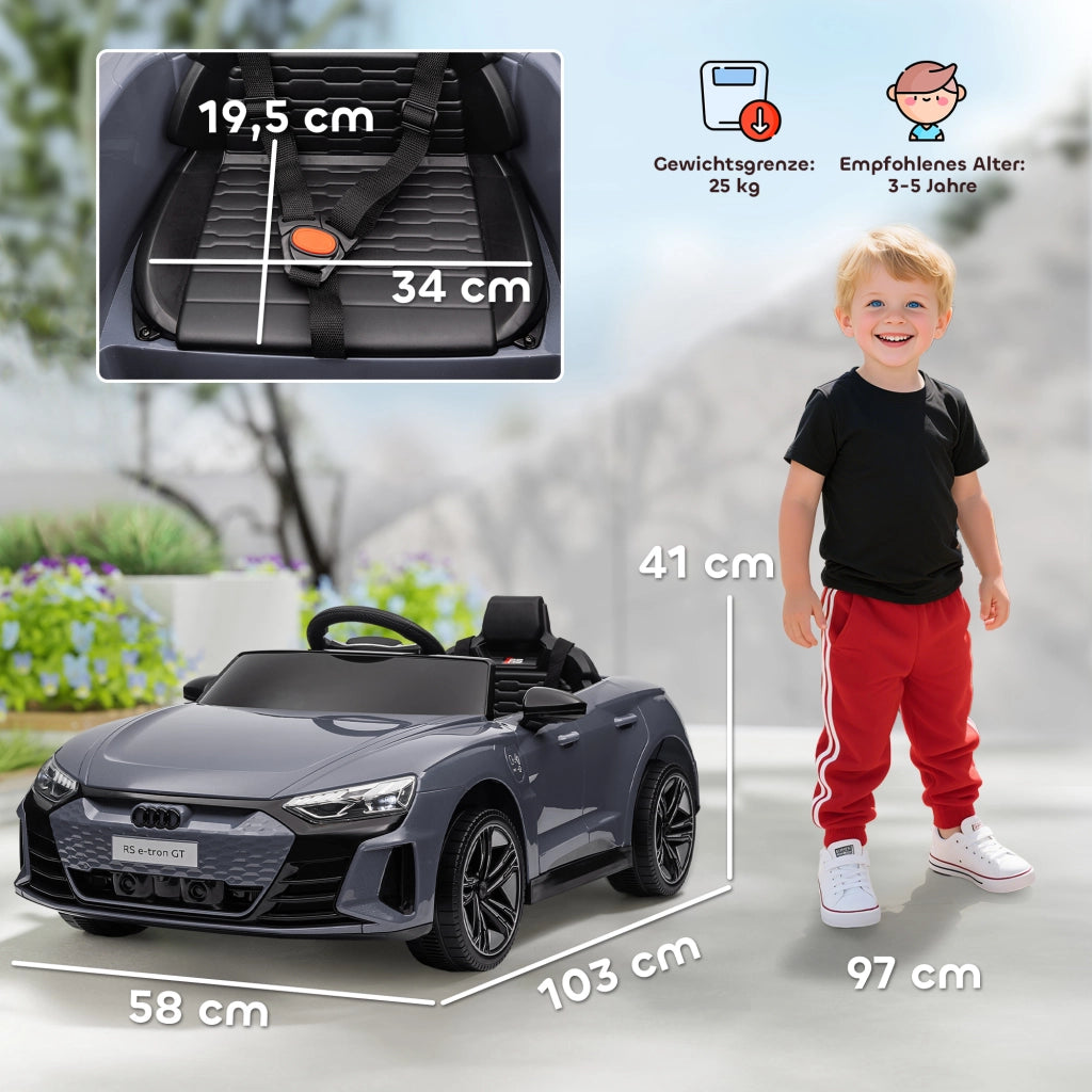 Auto elettrica per bambini con telecomando ¨C zephmum ¨C Grigio