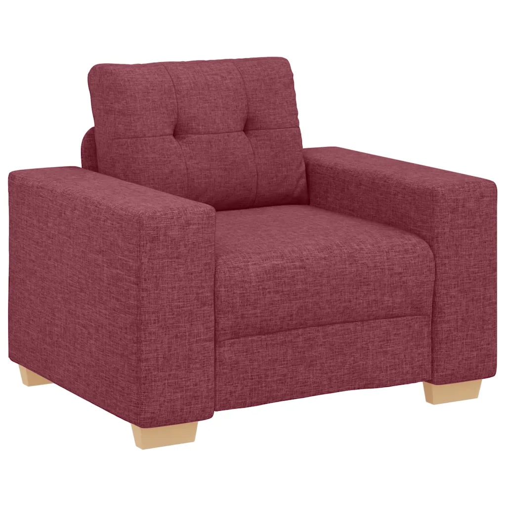 Poltrona Rosso Vino 100x78x80 cm in Tessuto 4105061