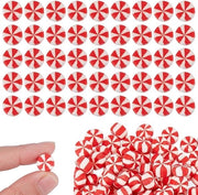 Decorazioni per Natale 100 pezzi - Decorazioni per la festa - Ornamenti di menta - Decorazioni per compleanno/Halloween - Leggero - Qualità alta polimeri - Decorazione per la festa