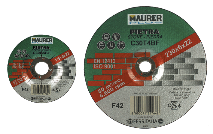 Mola taglio marmo maurer plus 230x3mm