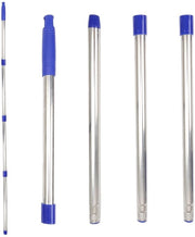 Manicotto Telescopico in Acciaio Inossidabile - Congiunzione a Viti - Maniglia in Polipropilene - 144 cm - Duraturo - Per Aspirapolvere/Aspirabimbi - Acciaio di Spazzola