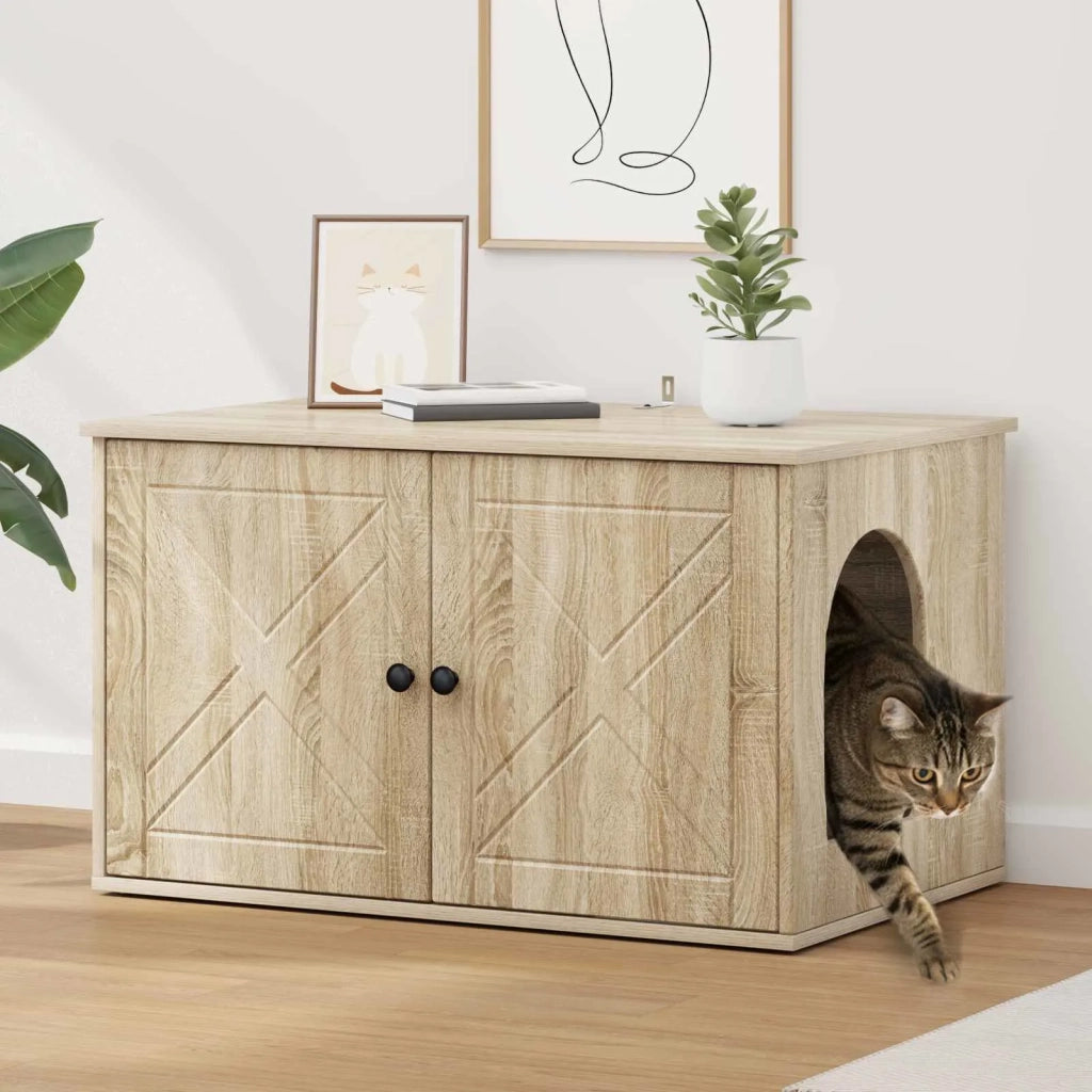 Casa per Gatti Sonoma 85 x 55 x 50,5 cm Legno multistrato CFW8142743