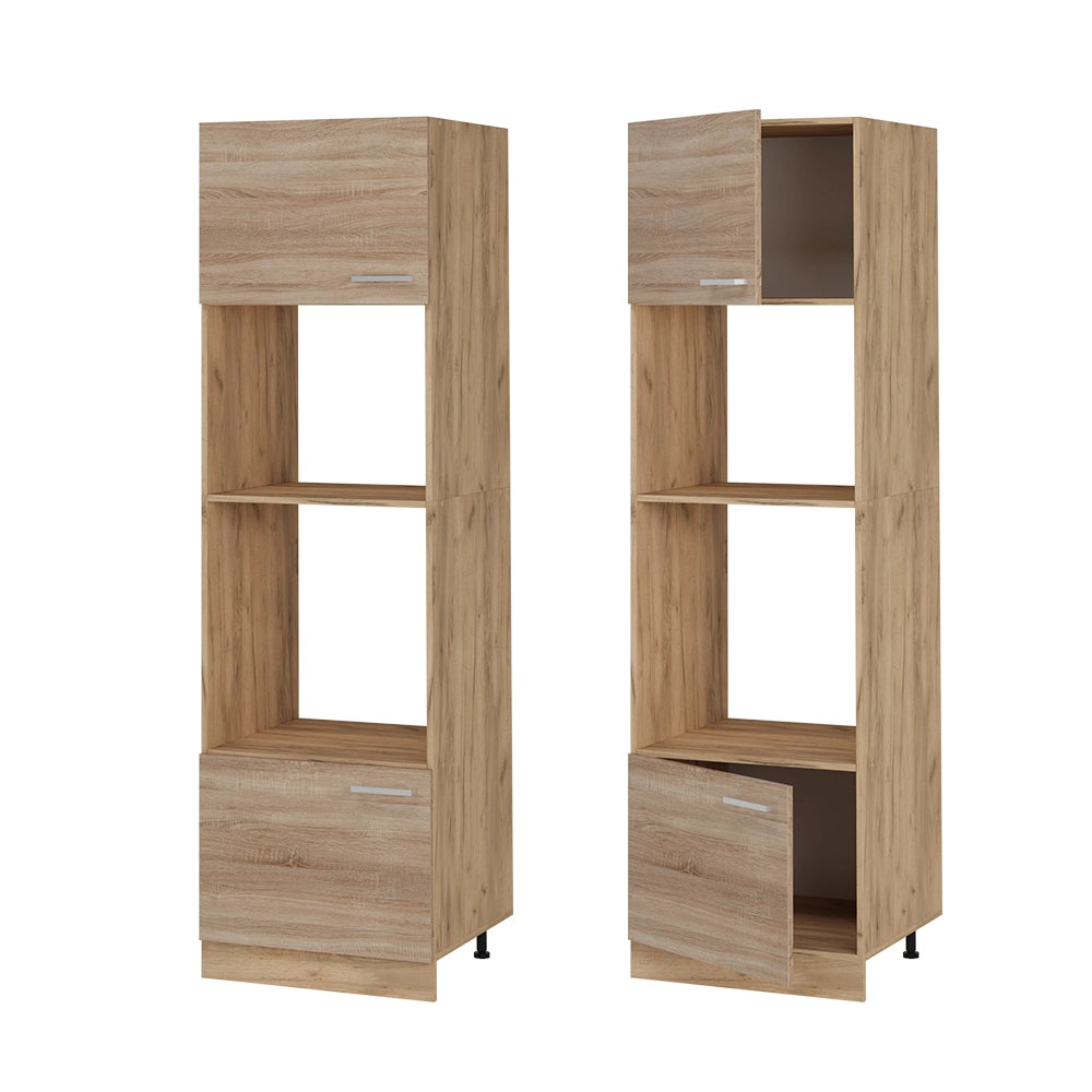 Mobile cucina microonde R-Line Sonoma/Rovere dorato 60 cm Vicco