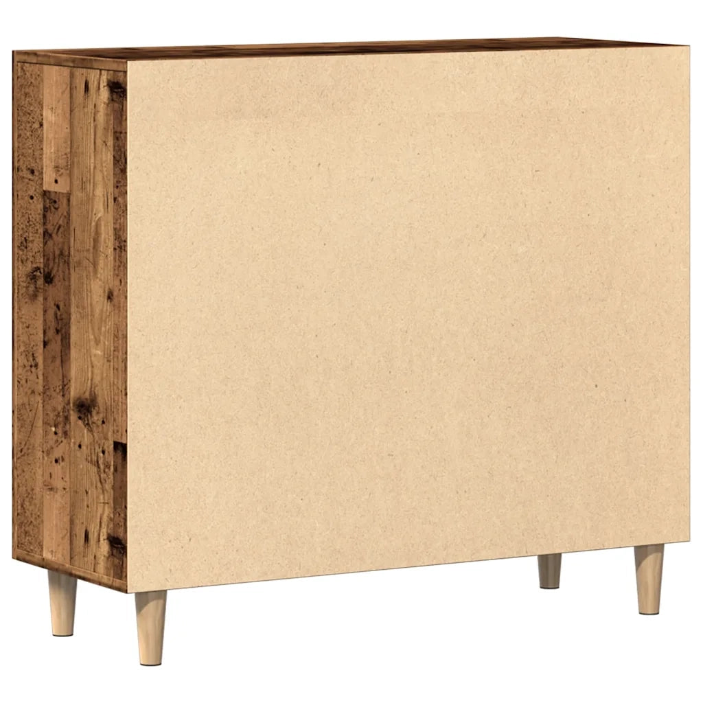 Credenza Legno Antico 90x34x80 cm in Legno Multistrato