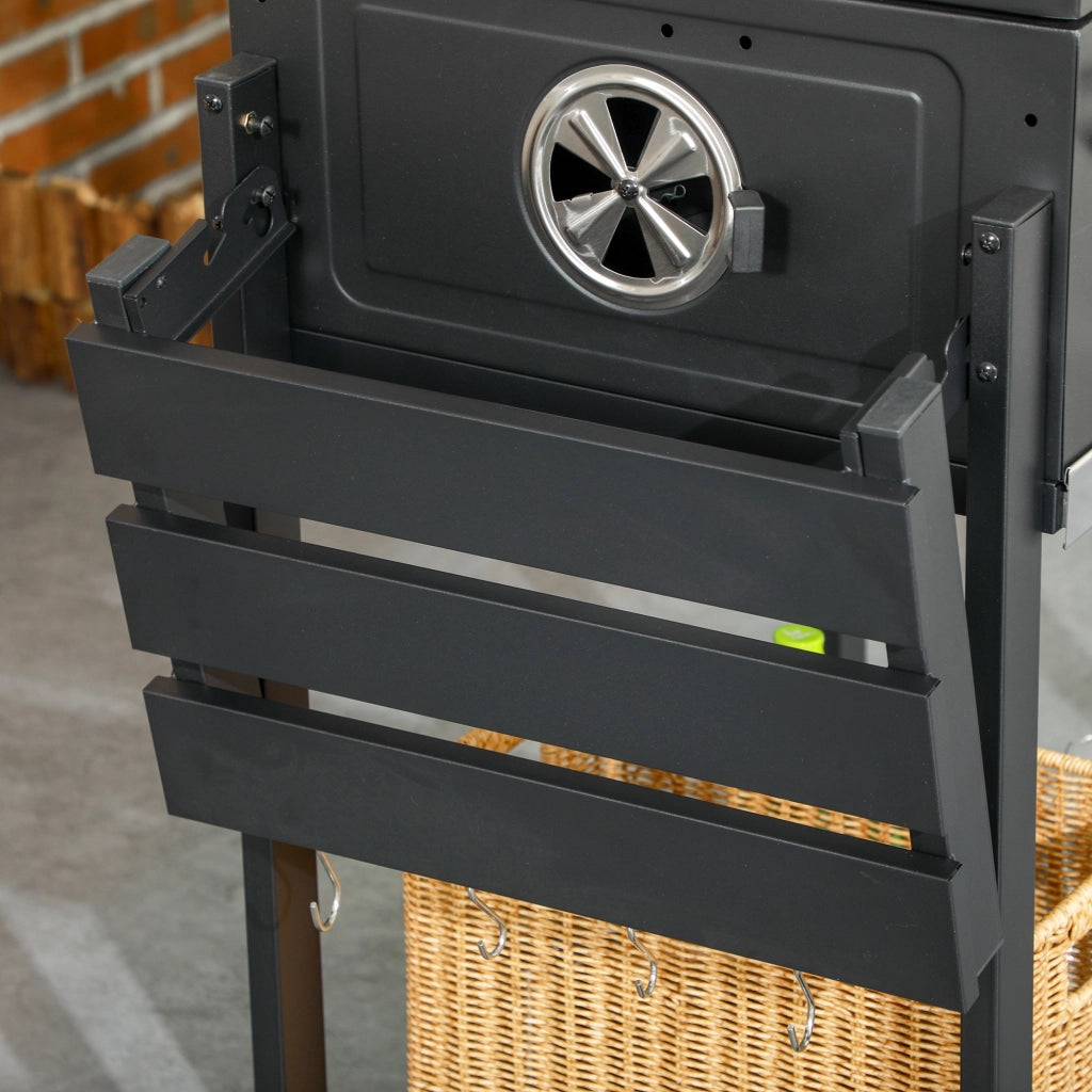 BARBECUE A CARBONELLA CON COPERCHIO 58 x 42 cm NERO
