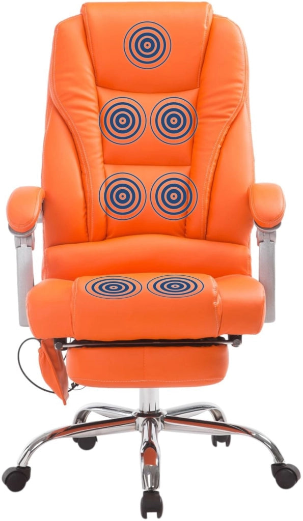 Sedia da ufficio massaggiante PACIFIC arancione