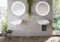 Specchio Led 80cm Mmj Brush Silver