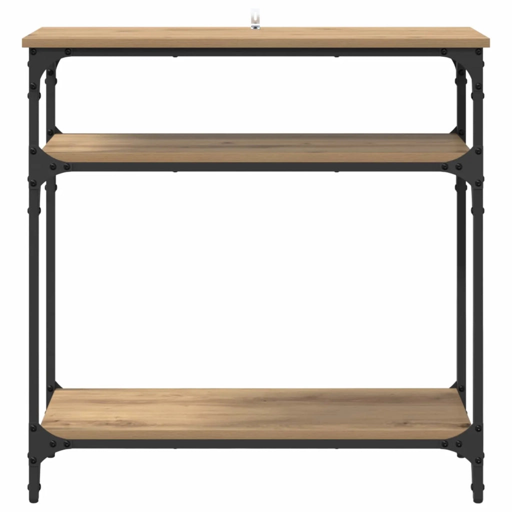 Tavolo consolle Rovere artigianale 75 x 29 x 75 cm