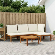 5 pcs Legno massiccio di acacia e corda Naturale 3407706
