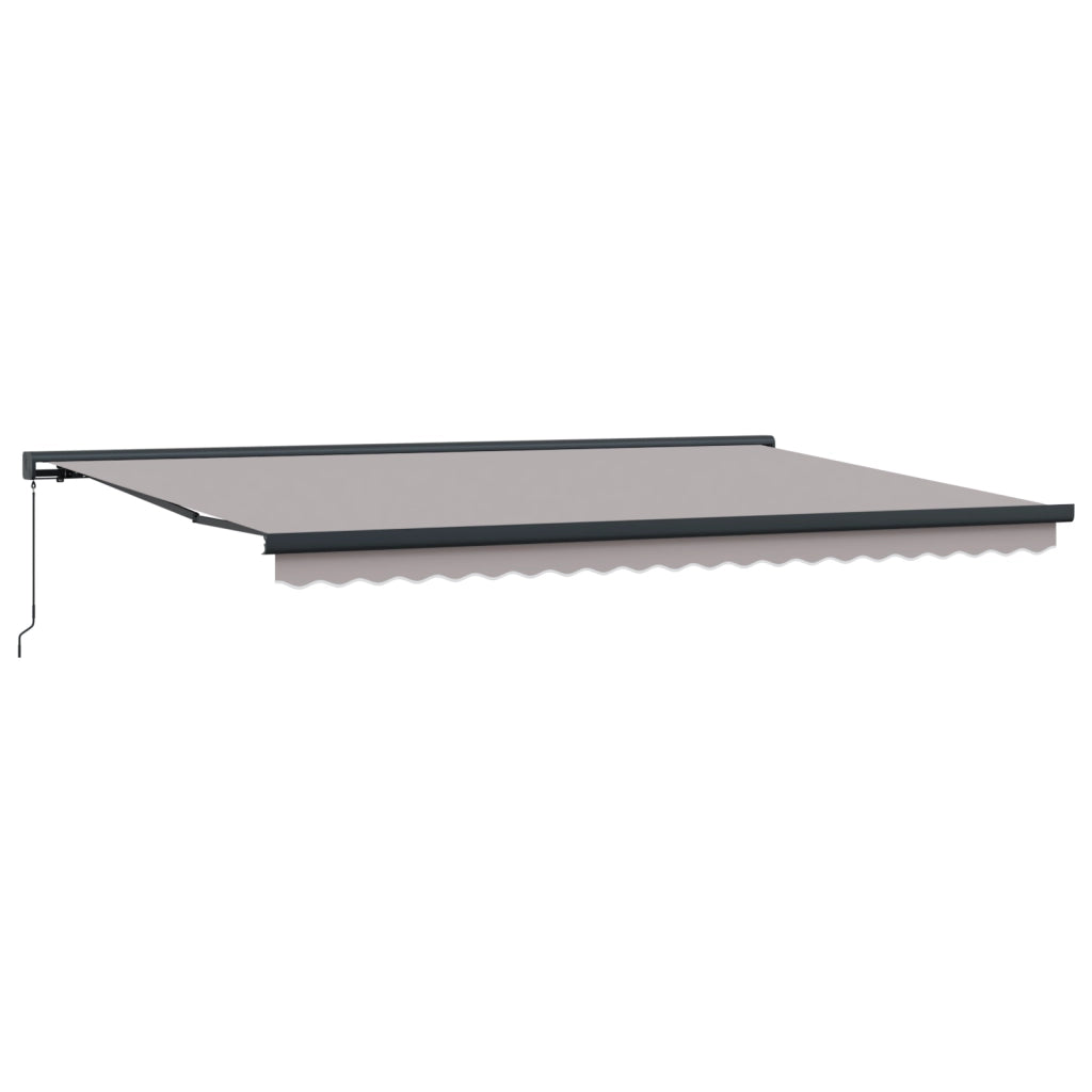 Tenda retrattile manuale grigia chiara 500x300 cm