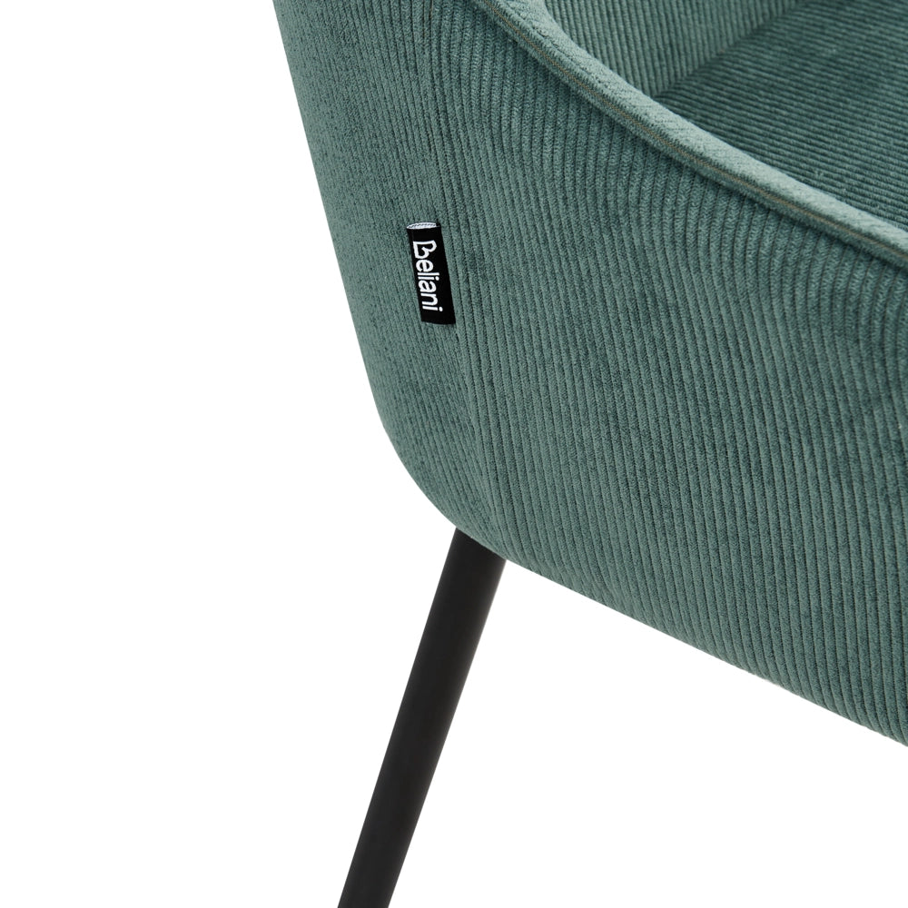 Set di 2 Sedie da Pranzo con Rivestimento in corda Verde chiaro glamour retrò