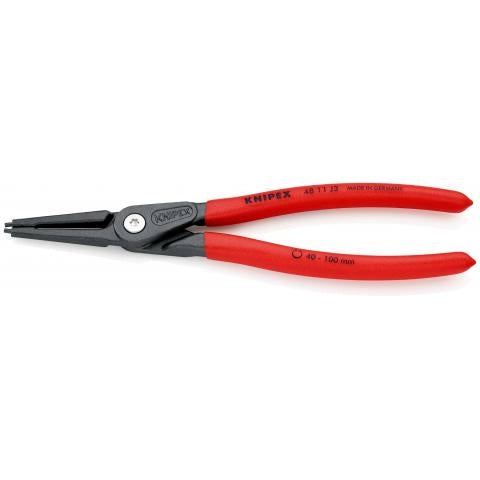 PINZA DI PRECISIONE PER ANELLI DI SICUREZZA INTERNI A FORI 100MM – ANTISCIVOLO KNIPEX 4811J3