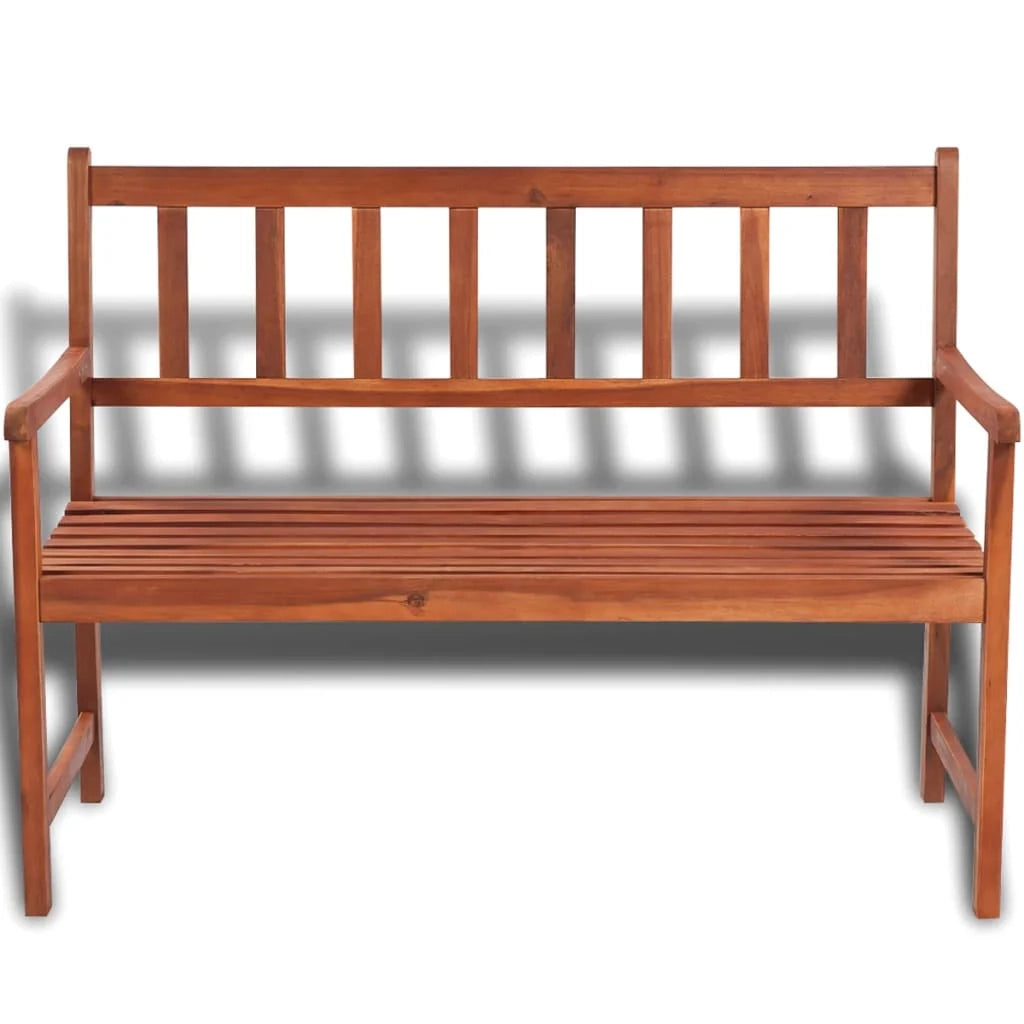 Panchina da giardino arredo esterno per patio terrazzo 120 cm legno massello di acacia 02_0011199