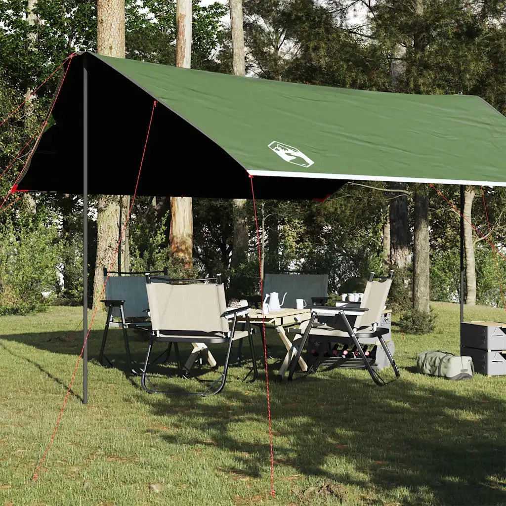 Telone da campeggio | Tenda da campo Verde 460x305x210 cm Impermeabile
