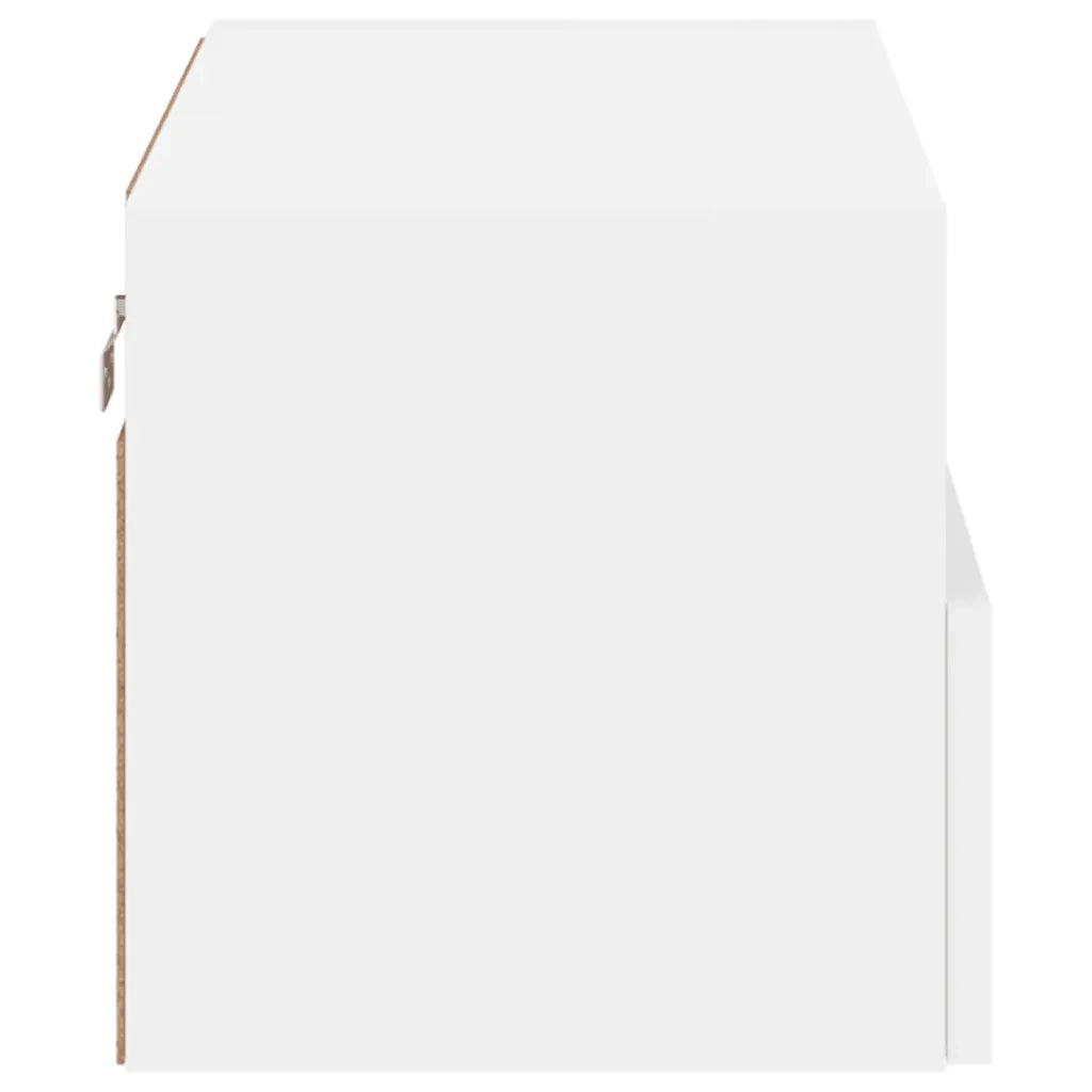 Mobile TV a Parete Bianco 60x30x30 cm in Legno Multistrato 836854