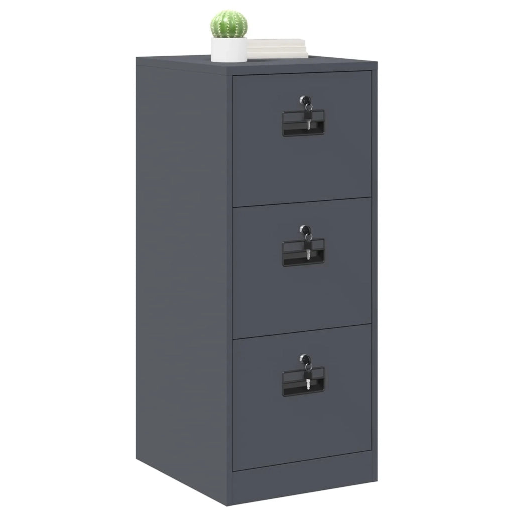 Armadio per File con cassetto Antracite 44 x 50 x 106.5 cm