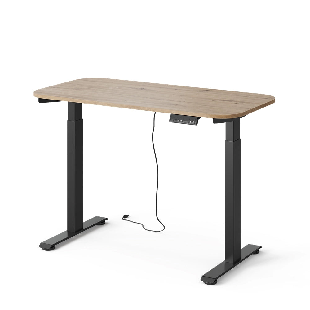 Vicco Scrivania Nero/Artigianale 120 x 60 cm 2 motori