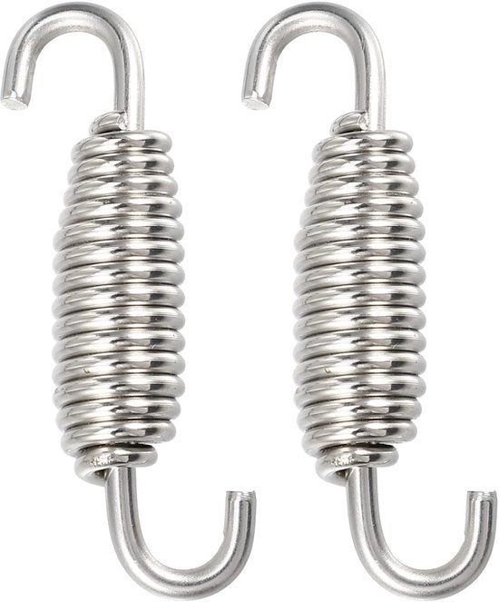 Doppio Scappamento Universale - 2 Pezzi - 55mm/2.17" - Acciaio Inossidabile - Duraturo - Rivestimento a Alta Temperatura - Scappamento a Veloce Accensione