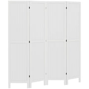 Paravento in legno ¨C zephmum ¨C 4 pannelli bianco 160x170 cm