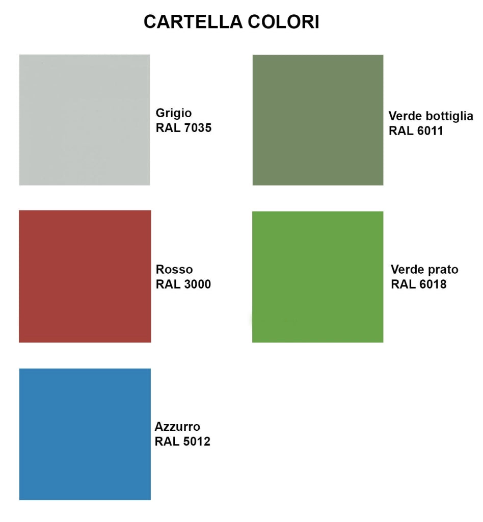 Banco da lavoro con cassettiere e vano centrale con ante monoblocco cm. 200x75x88h
