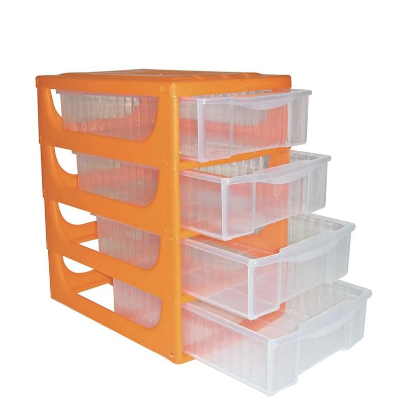 CASSETTIERA 4 CASSETTI HOBBY BOX 17 X 25 X 27H CM COLORI ASSORTITI