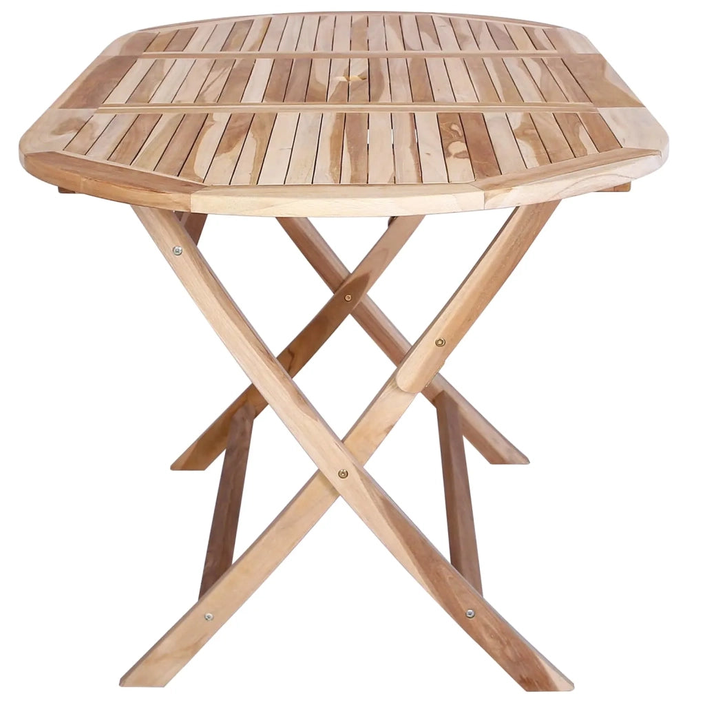 Tavolo da Giardino Pieghevole Naturale 160 x 80 x 76 cm 42028480