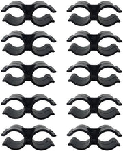 Buisclip in PVC plastica - 10 pezzi - Doppia clip - Diametro 24mm - Resistente alla corrosione - Installazione semplice - Buisbeugel
