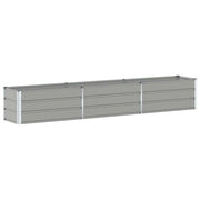 Fioriera | Cassetta per fiori | Vaso Grigio chiaro 290 x 50 x 45 cm Acciaio zincato