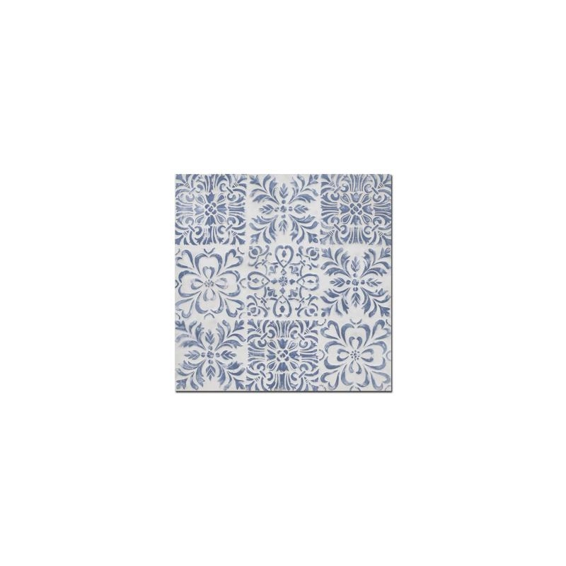 Quadro legno blu quadro cm 80x80h3,5