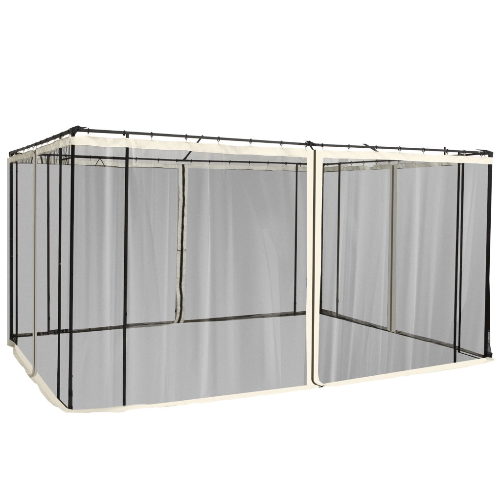Pannelli Laterali per Carpa da Giardino ¨C zephmum ¨C Grigio 3.4x2 cm