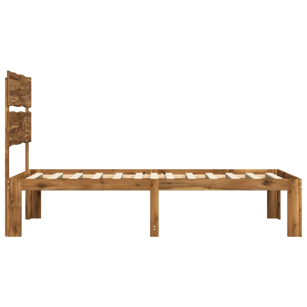 Letto Singolo con Testiera ROSTOCK Naturale 90 x 190 cm 903483