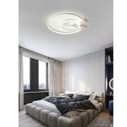 Trade Shop - Plafoniera Led 32w Lampadario Soffitto Design Cerchi Moderno Tondo Bianco Pn-04b - -bianco Naturale      -