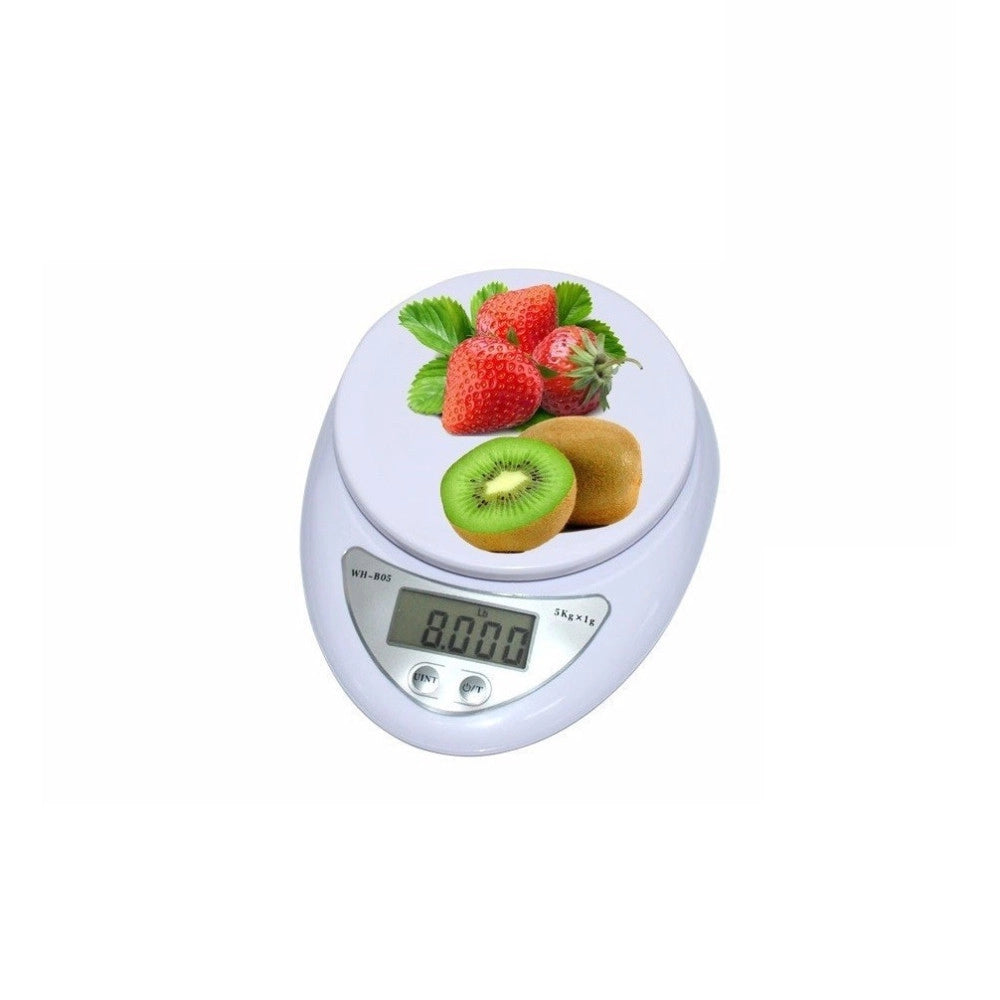 Trade Shop - Bilancia Da Cucina Digitale Precisione Da 1gr A 5kg Con Tasto Tara Display Lcd -