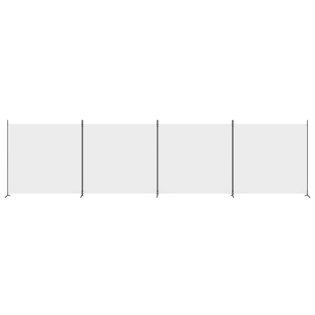 Divisorio a 4 Pannelli Bianco 698x180 cm Tessutocod mxl 97081