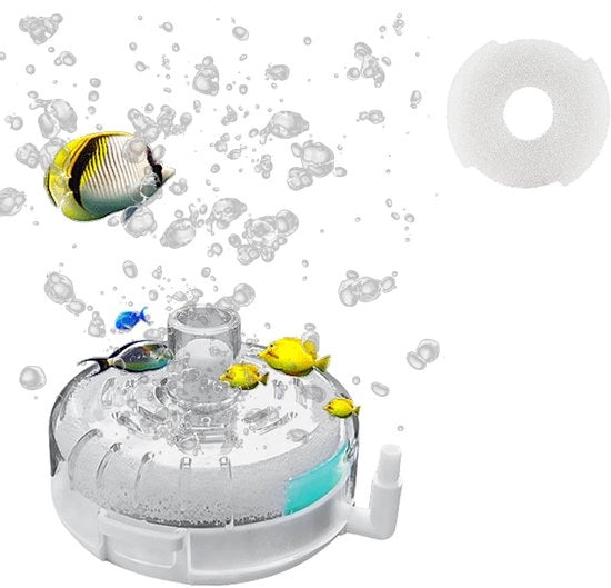 Filtro per acquario mini - doppio filtraggio - filtro a pad - facile da installare - progettazione trasparente - filtro per acqua