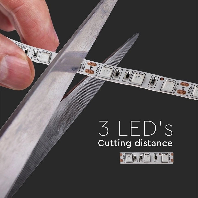 Strisce Strip LED SMD5050 10,8W/mt 5mt 60 LED/mt Blu 12V IP20 SKU 2137