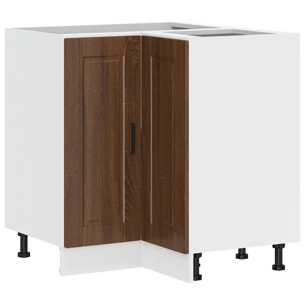 Base ad Angolo Cucina Porto Rovere Marrone in Legno Multistrato