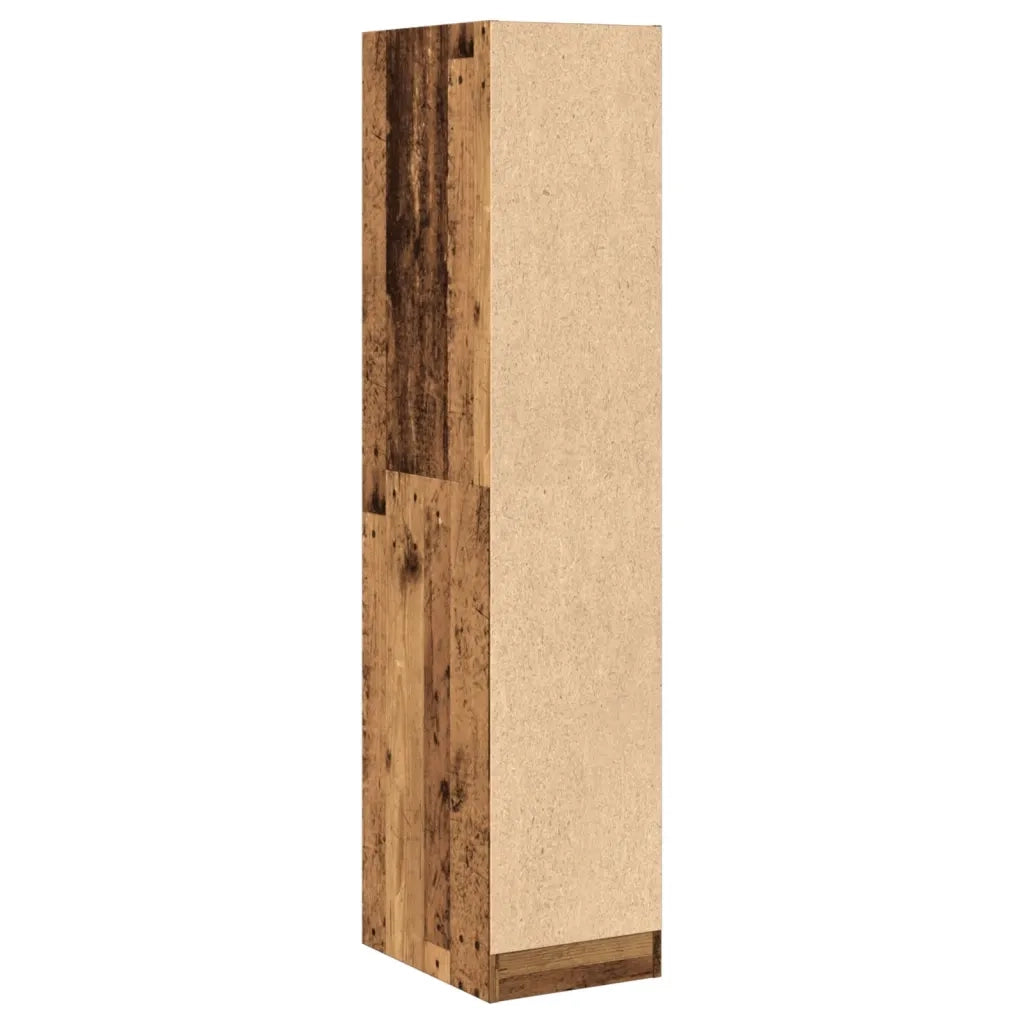 Mobiletto da farmacia pratico e multifunzionale 30 x 41 x 144 cm design vintage legno composito finitura effetto legno anticato 02_0050626