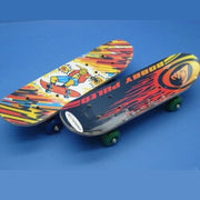 Trade Shop - Skateboard Skate In Legno Varie Fantasie Colorato Bambini Ragazzi 45cm -