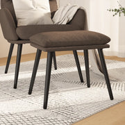 Poggiapiedi Tortora 45x29,5x39 cm in Tessuto cod mxl 73605