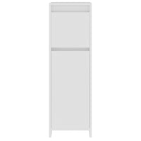 Armadio da Bagno Bianco 30x30x95 cm in Legno Multistrato cod mxl 13422